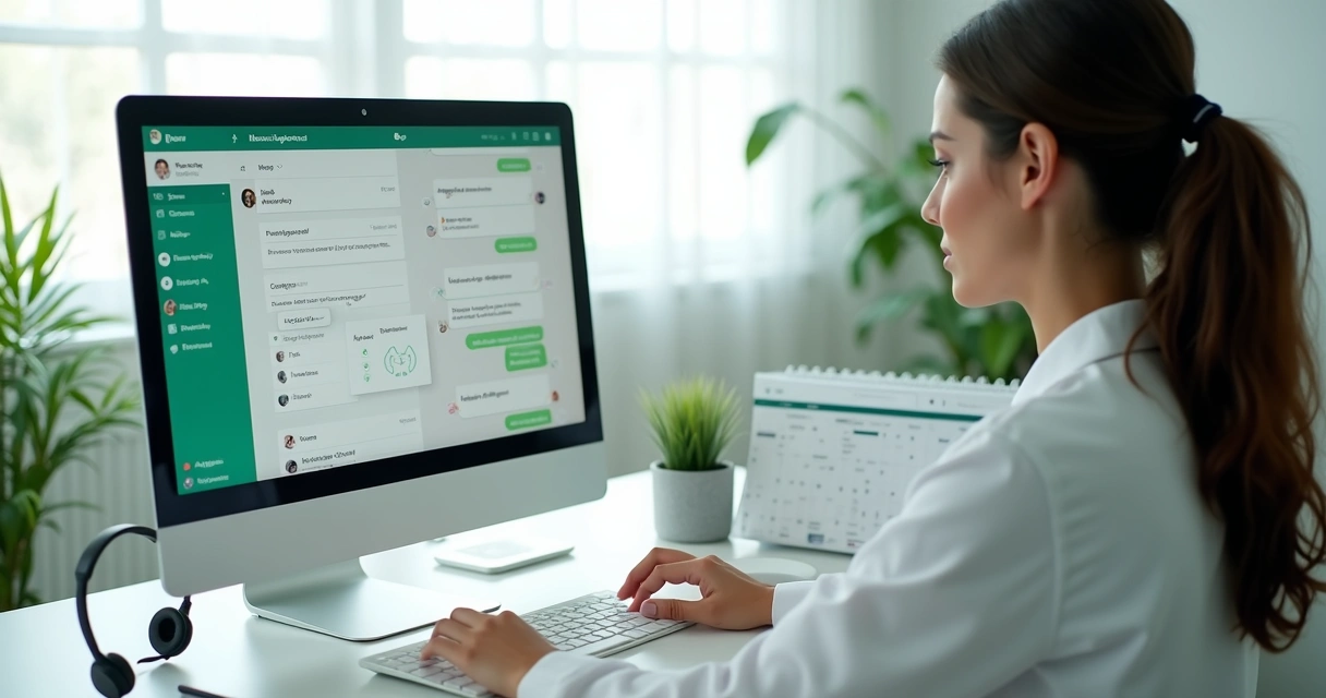 Atendimento no WhatsApp para agendamento odontológico