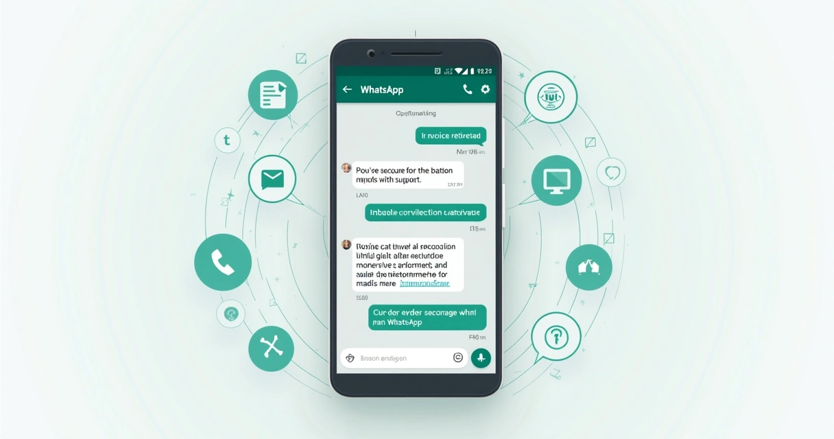 Tela de WhatsApp com chatbot atendendo cliente de provedor de internet