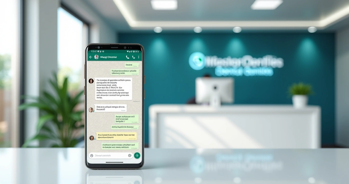 Atendimento rápido no WhatsApp para agendamento odontológico 