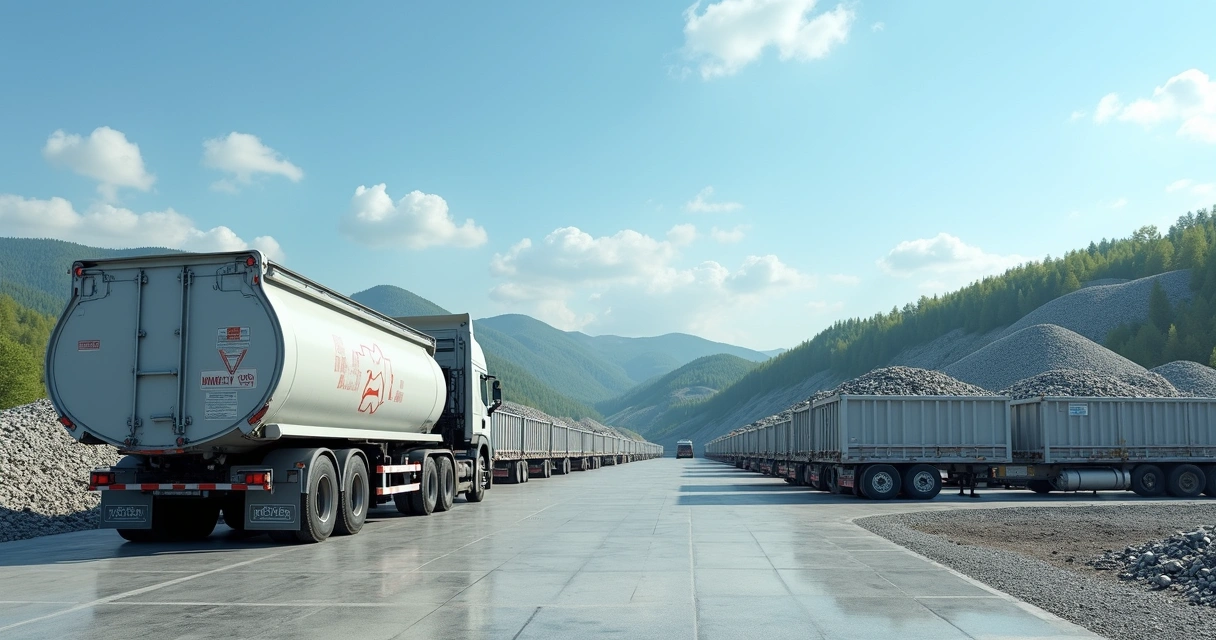 Área de aterro sanitário recebendo resíduos hospitalares tratados 