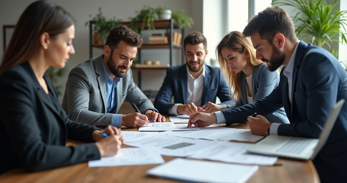 Atualização do contrato social em ambiente de escritório 