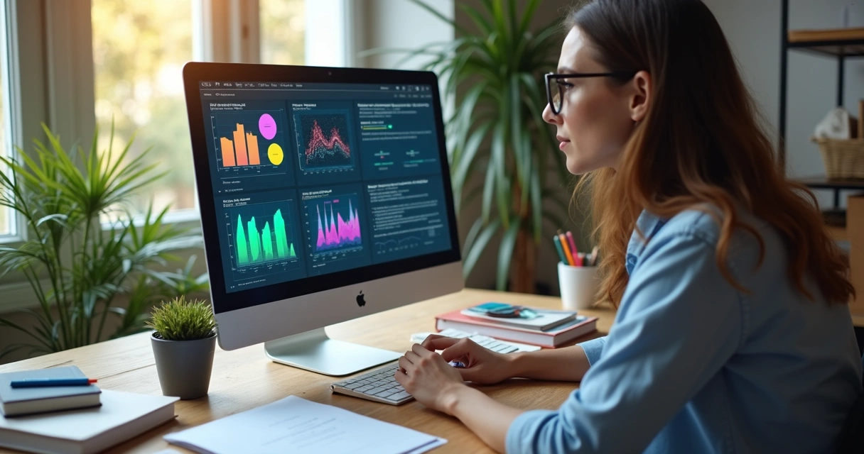 Educador atualizando conteúdo de curso online em tela 