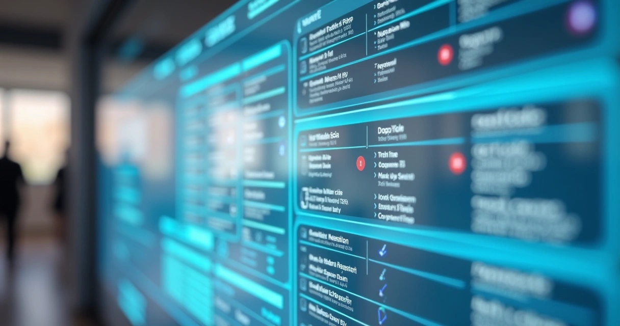 Tela de computador exibindo dados de empresa sendo atualizados 