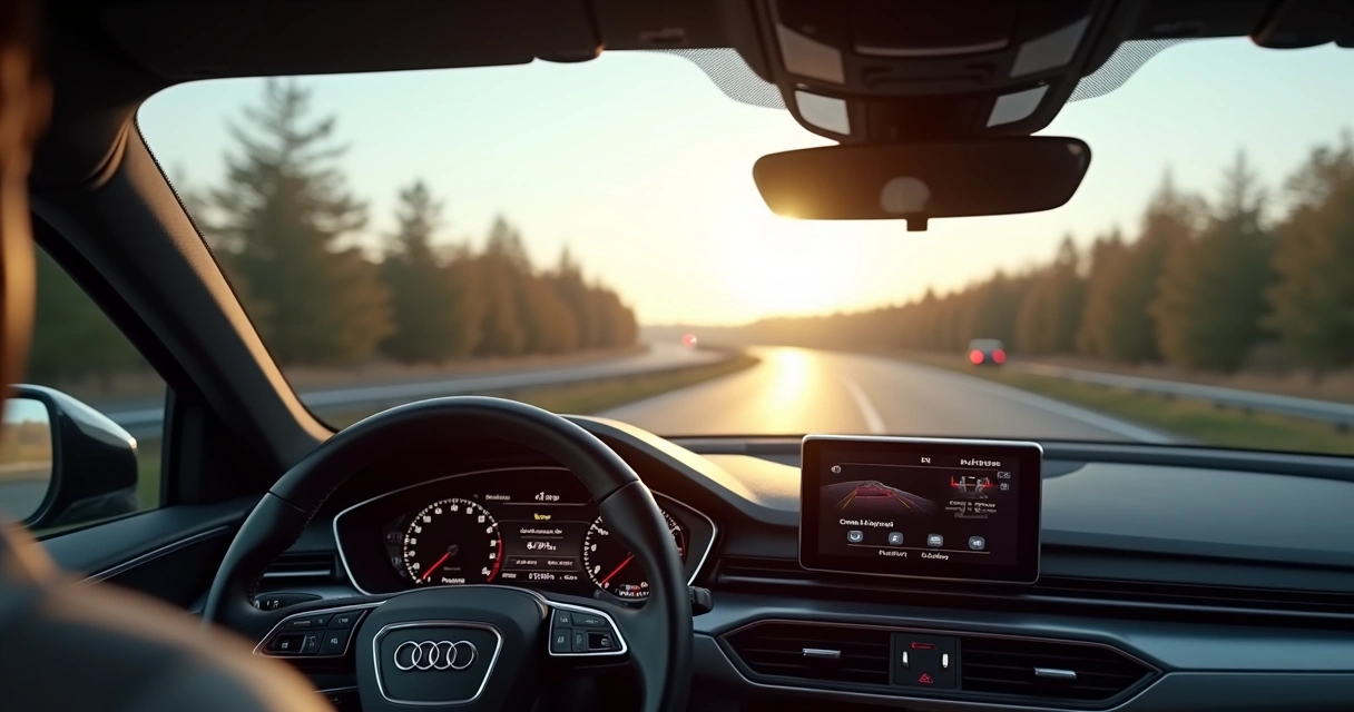 Audi Q5 trafegando em alta velocidade na Autobahn