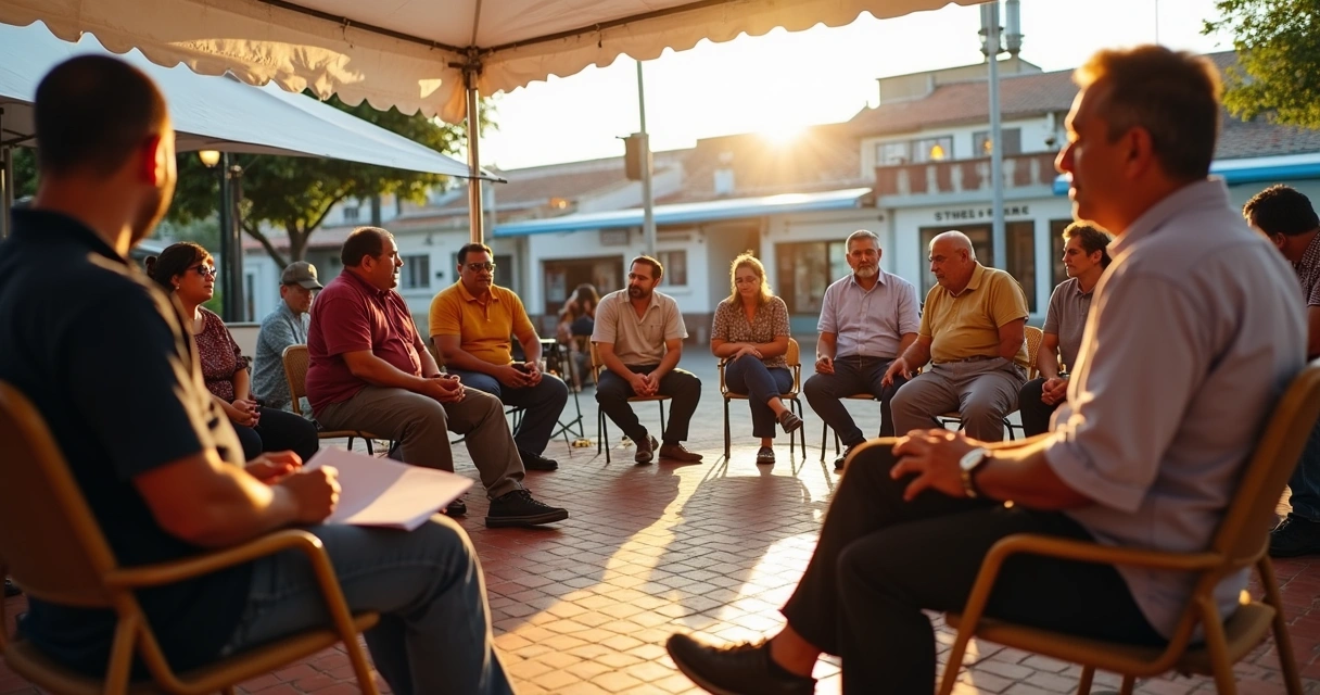 Audiência pública em praça de município potiguar 