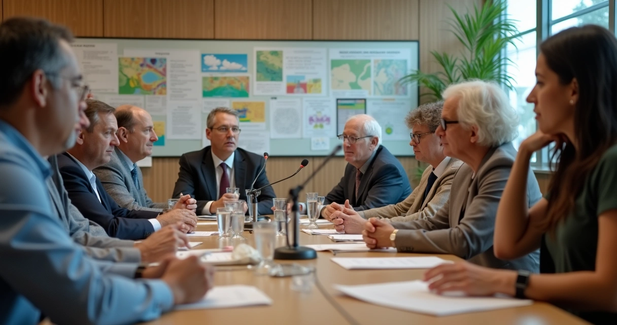 Profissionais e comunidade em audiência pública sobre licenciamento ambiental 