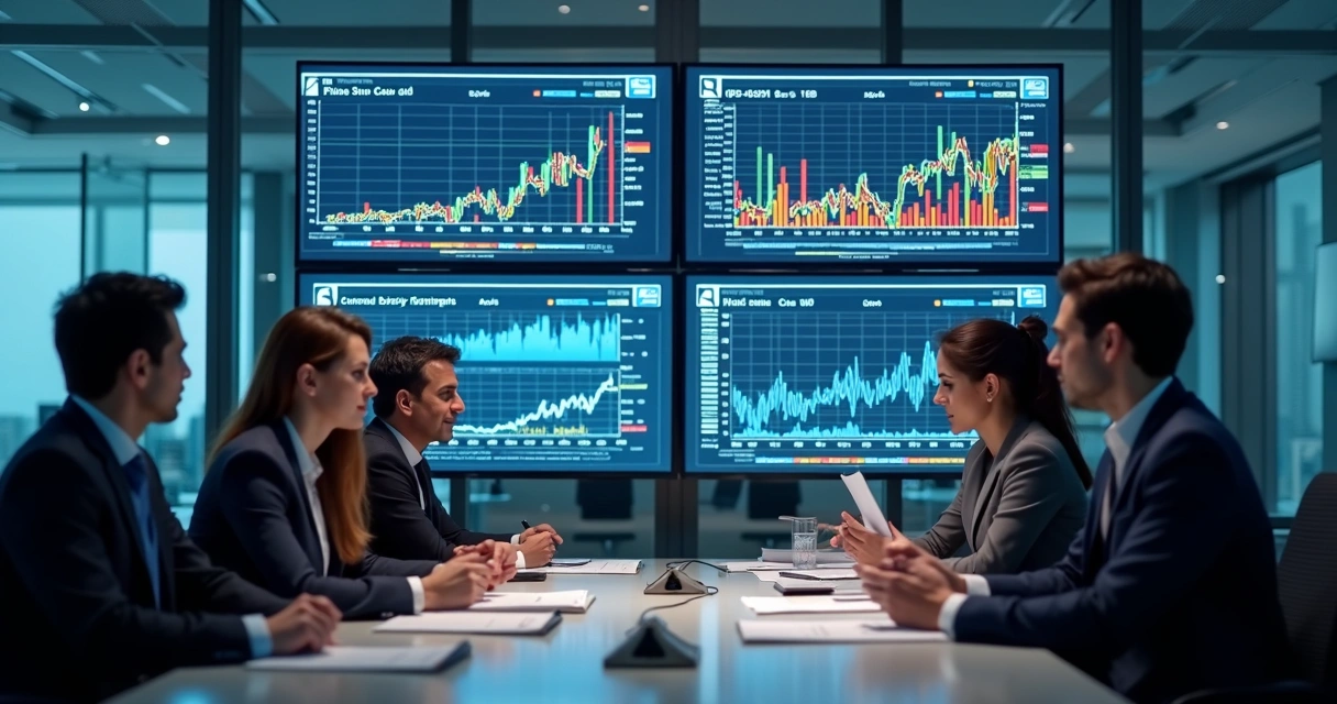 Team auditing commodity risk decisions with digital tools 