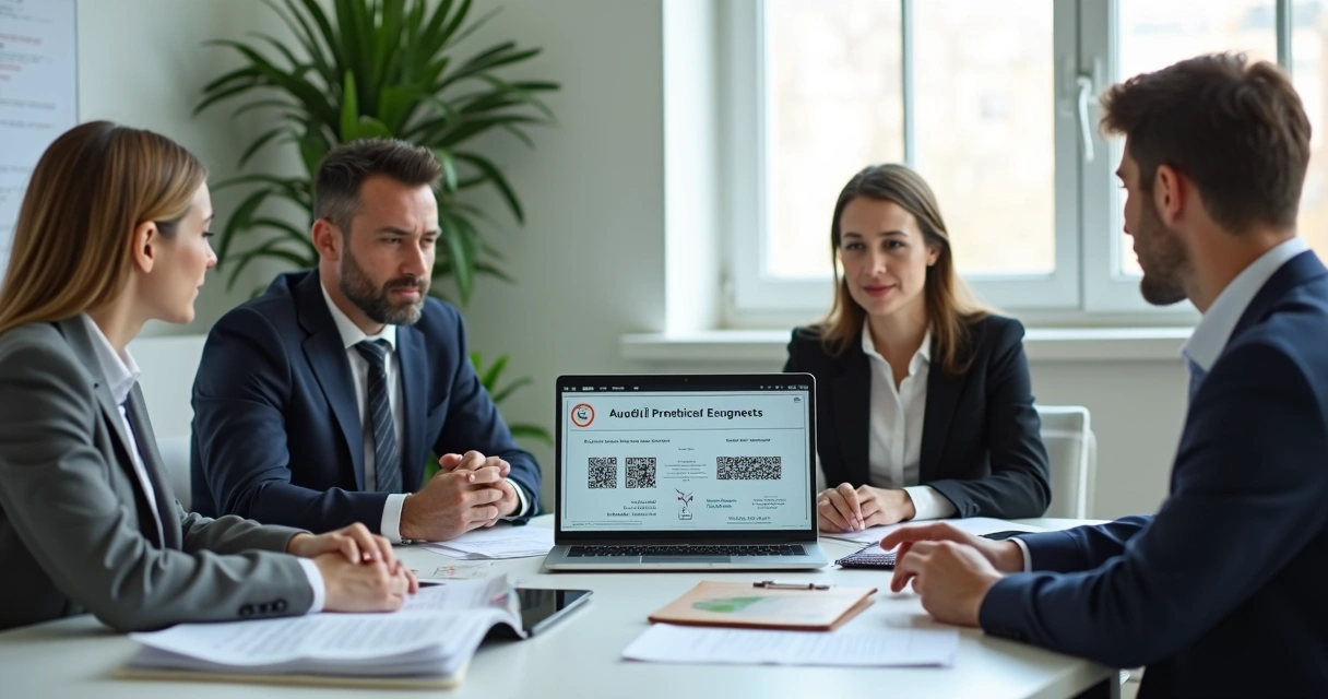 Profissional auditando certificados digitais em ambiente corporativo 