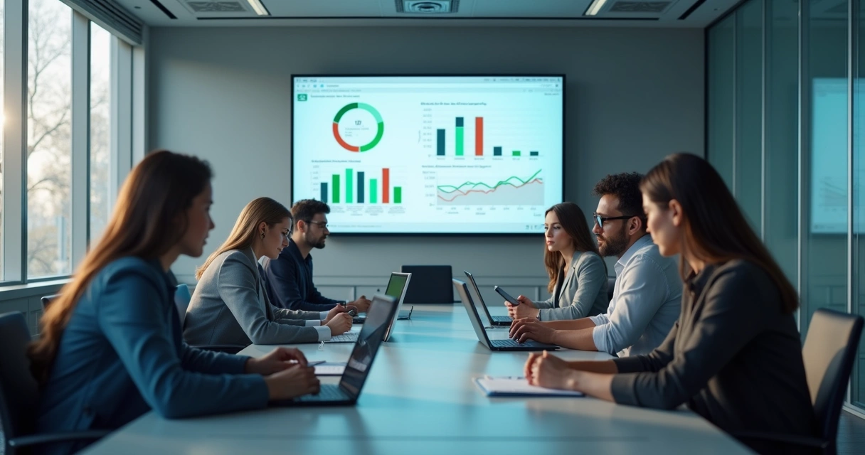 Equipe de RH avaliando auditoria de compliance em documentos digitais 