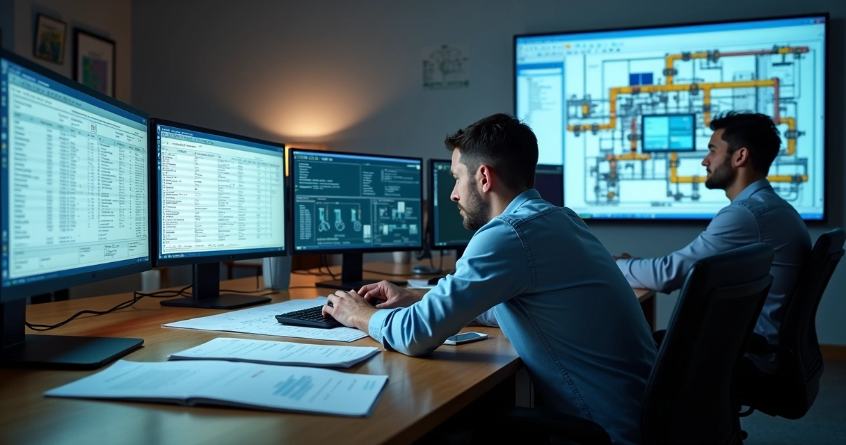 Auditoria de dados industriais em planilhas e sistemas 