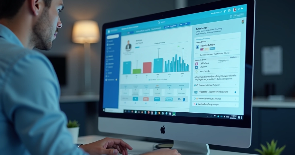 Tela de sistema mostrando auditoria digital de contratos com gráficos visíveis 