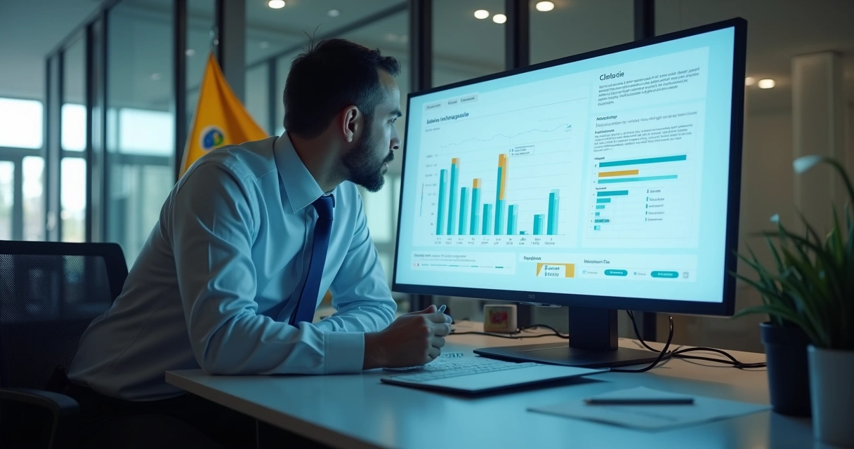 Auditor revisando sistema de asistencia digital 