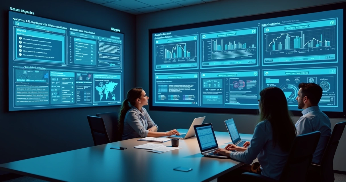 Equipe revisando trilhas de auditoria e fluxos de dados entre sistemas