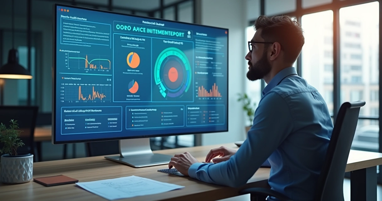 Auditoria de relatórios de backup em painel digital 