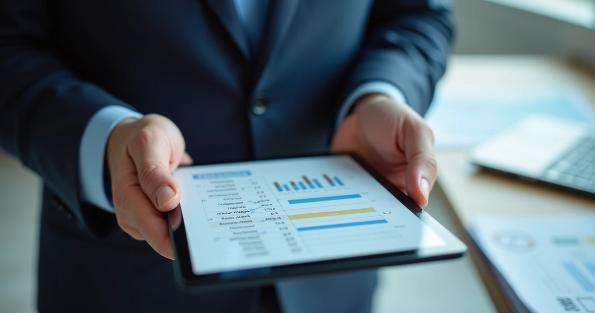 Fiscalizando treinamentos em relatório digital visualizado em tablet 