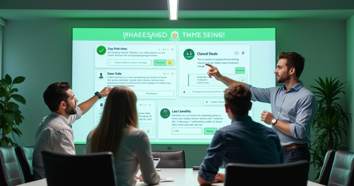 Tela de auditoria no WhatsApp mostrando fluxos e etapas de uma negociação 