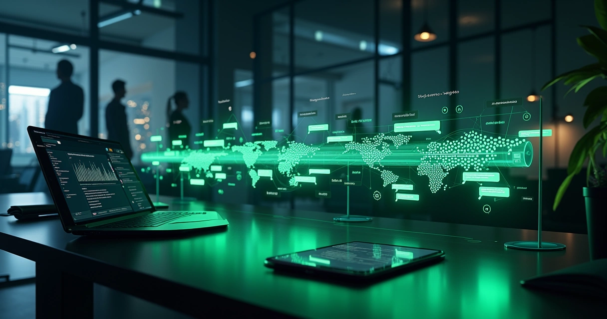 Linha do tempo de conversas de WhatsApp sendo auditada por inteligência artificial 