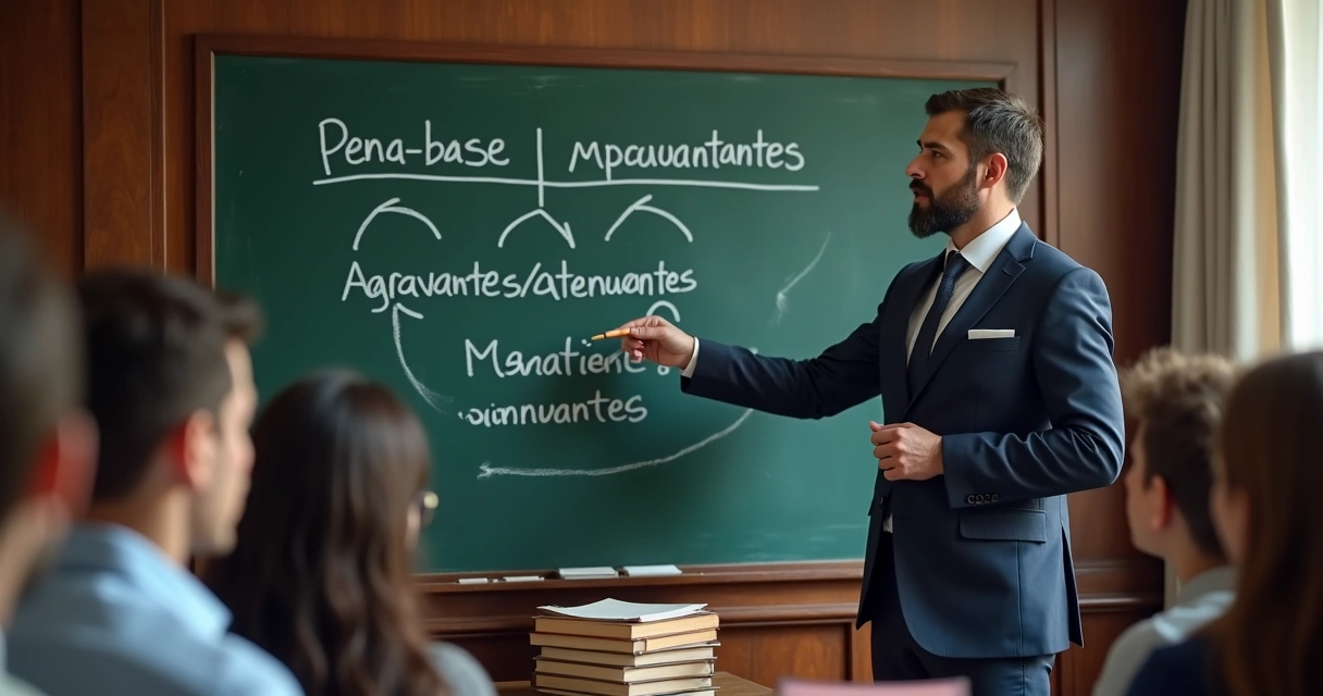 Professor explica quadro com método trifásico penal 