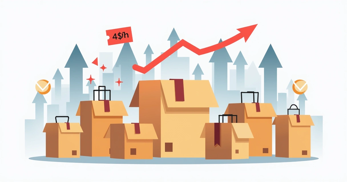 Vários pacotes e produtos juntos indicando aumento do ticket médio 