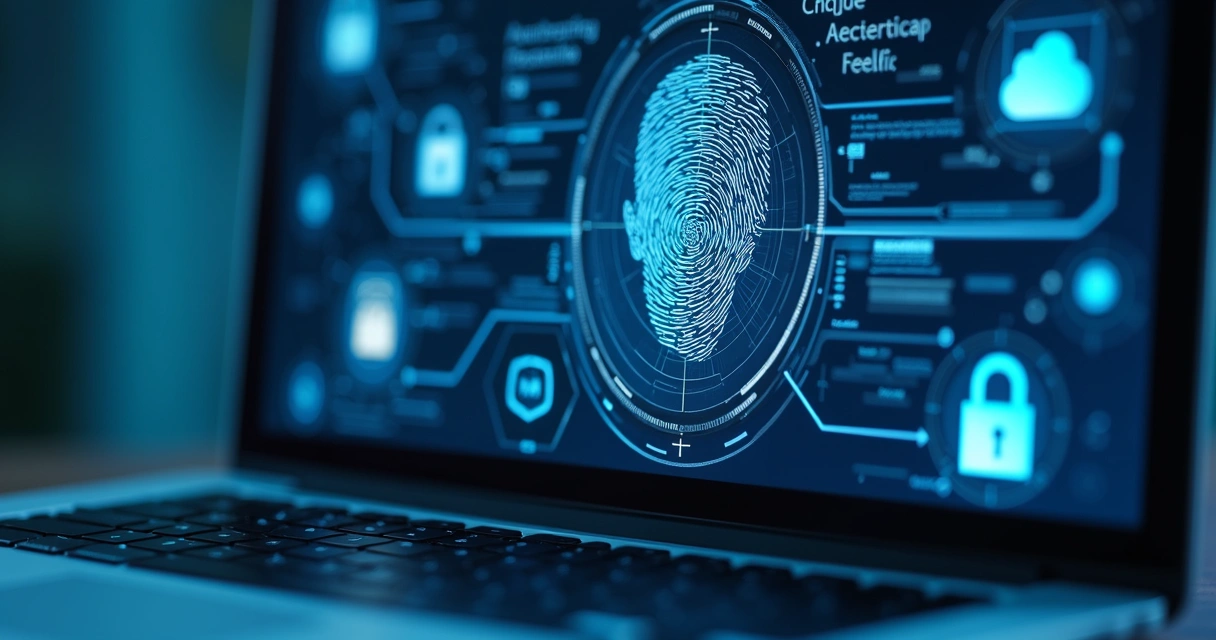 Tela mostrando processo de autenticação digital online 
