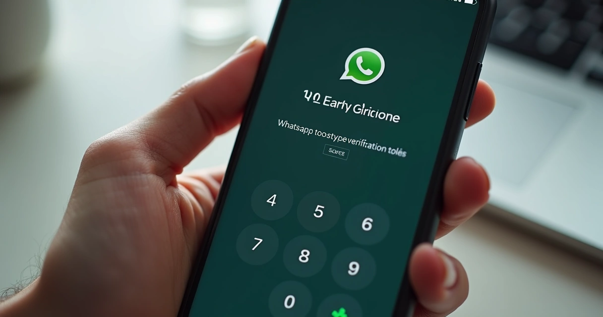 Tela de celular mostrando autenticação em duas etapas 