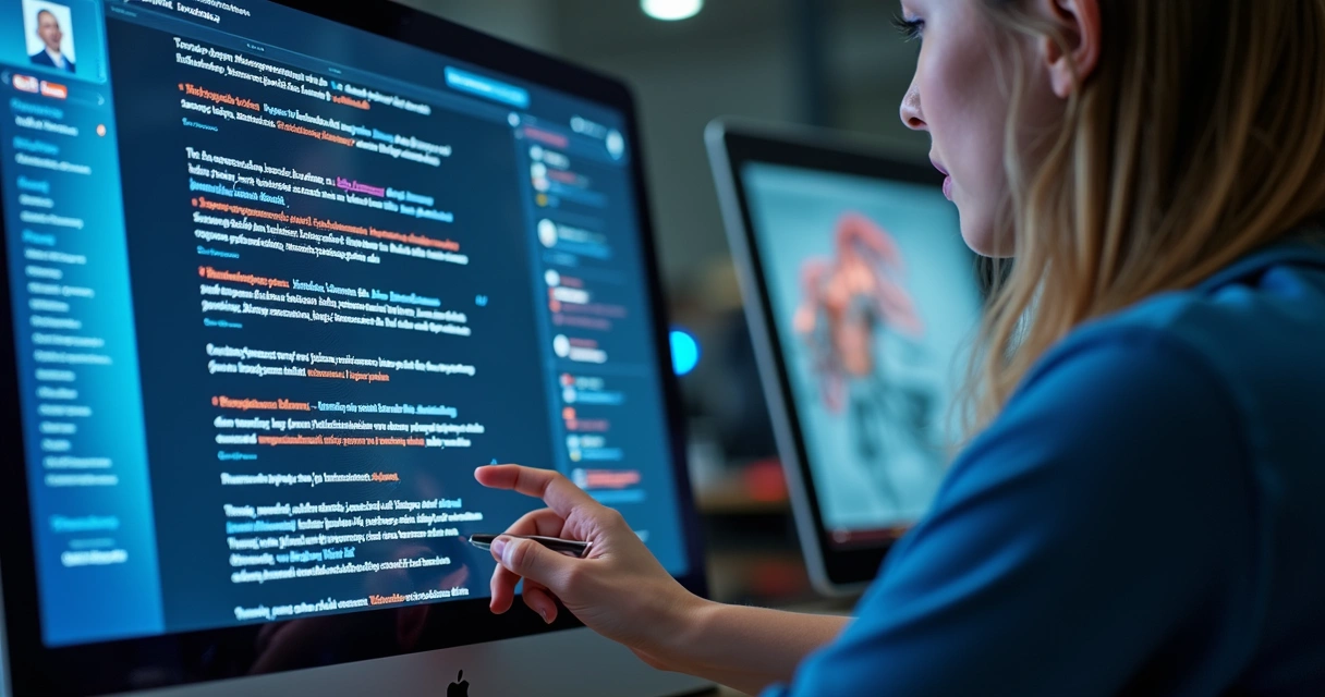 Pessoa criando post autêntico no LinkedIn com auxílio de IA 