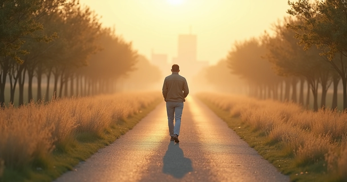 Pessoa em encruzilhada escolhendo entre autenticidade e adaptabilidade 