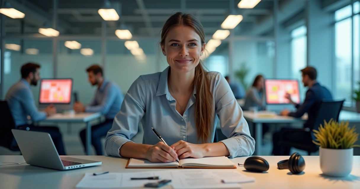 Pessoa mantendo calma em meio a ambiente de trabalho hostil 