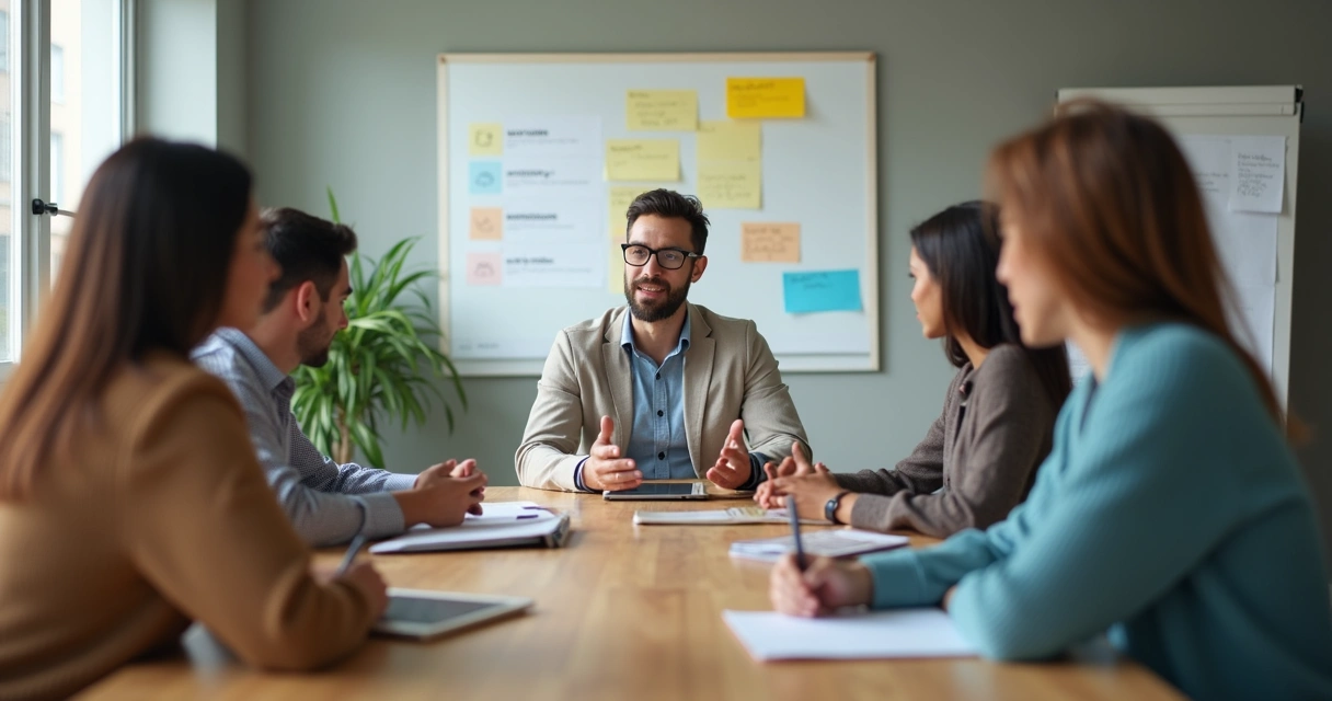 Profissional em reunião de equipe mostrando autenticidade no trabalho 