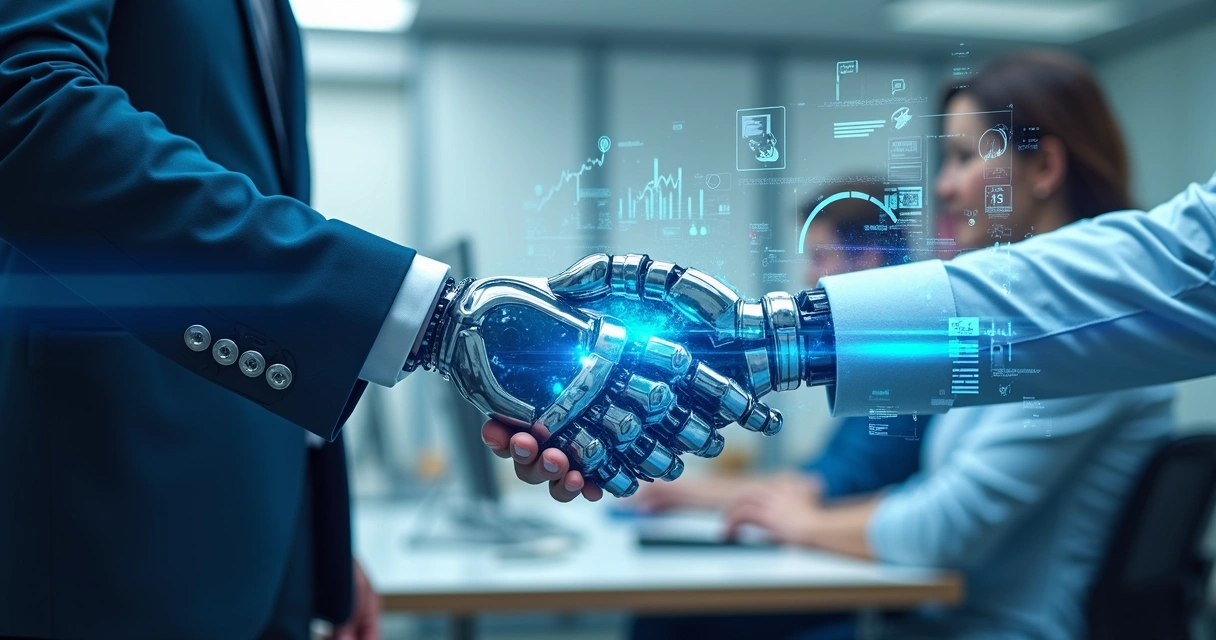 Ilustrações de automação de vendas b2b com IA 