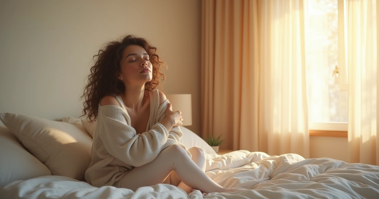 Pessoa se abraçando em um gesto de conforto 