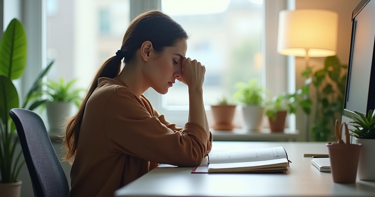 Pessoa fazendo autoavaliação sobre a raiva no ambiente de trabalho