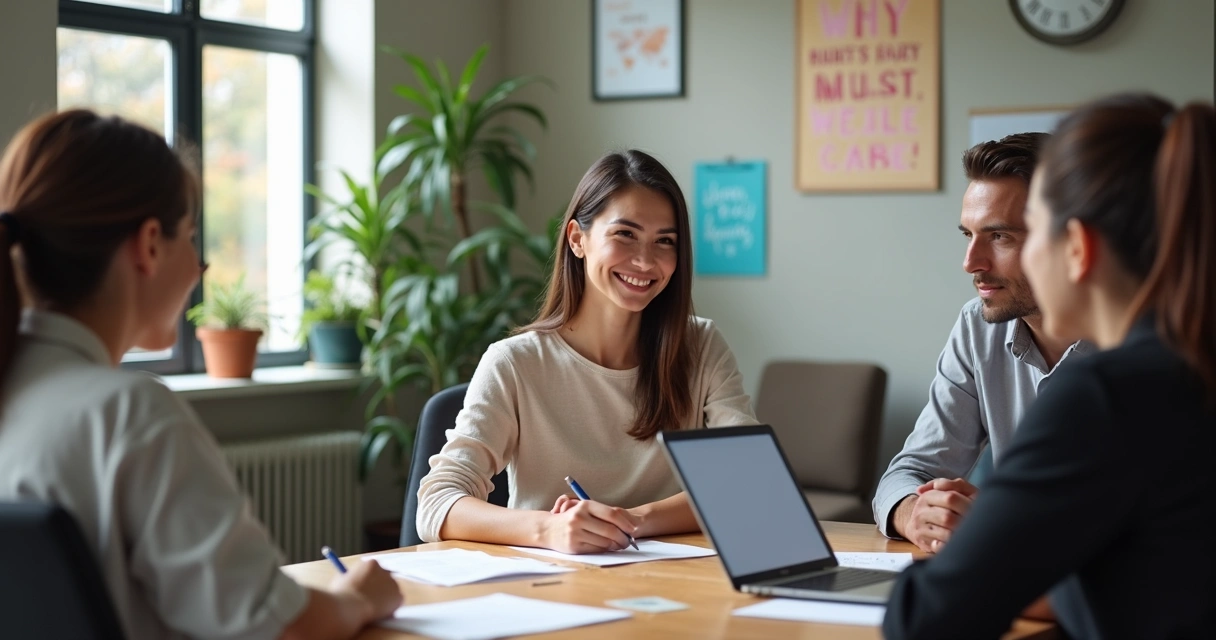 Jovem recebendo feedback construtivo em grupo de mentoria