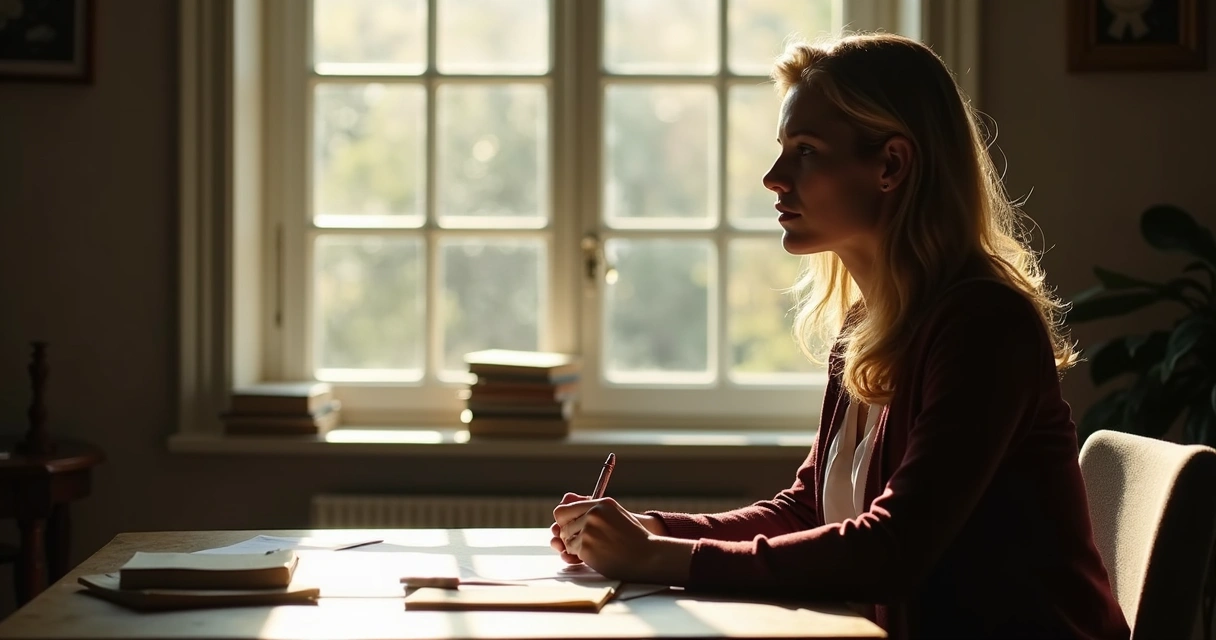 Pessoa olhando para janela, momento de reflexão 