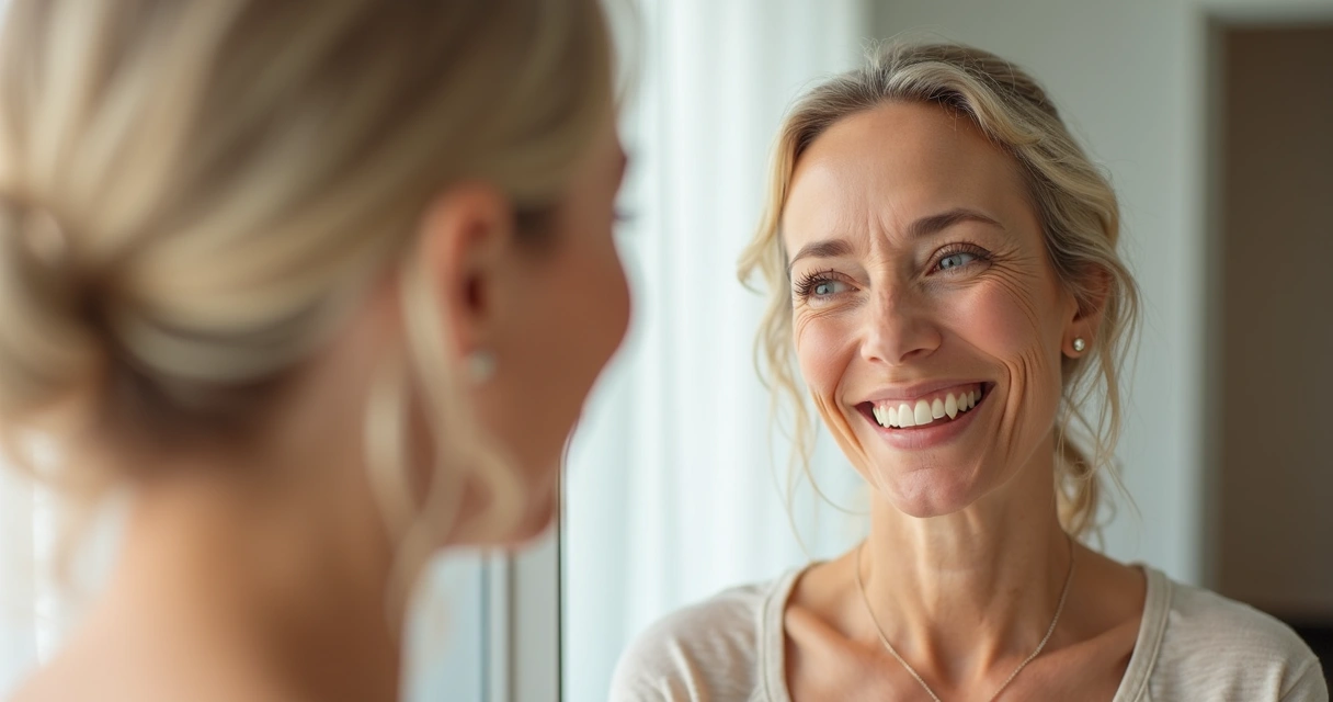 Botox preventivo: quando começar e que resultados esperar? 3 Mulher sorrindo com aparência natural após tratamento de botox
