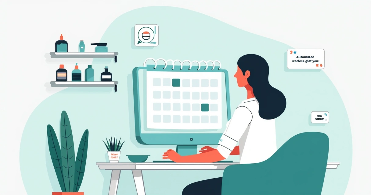 Agenda digital de depiladora com confirmações automáticas de horários 