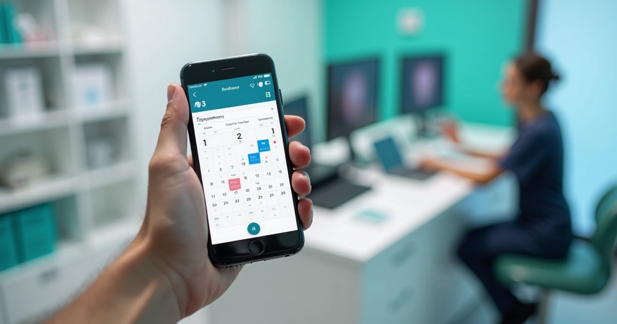 Visualização de agendamento odontológico automatizado por smartphone