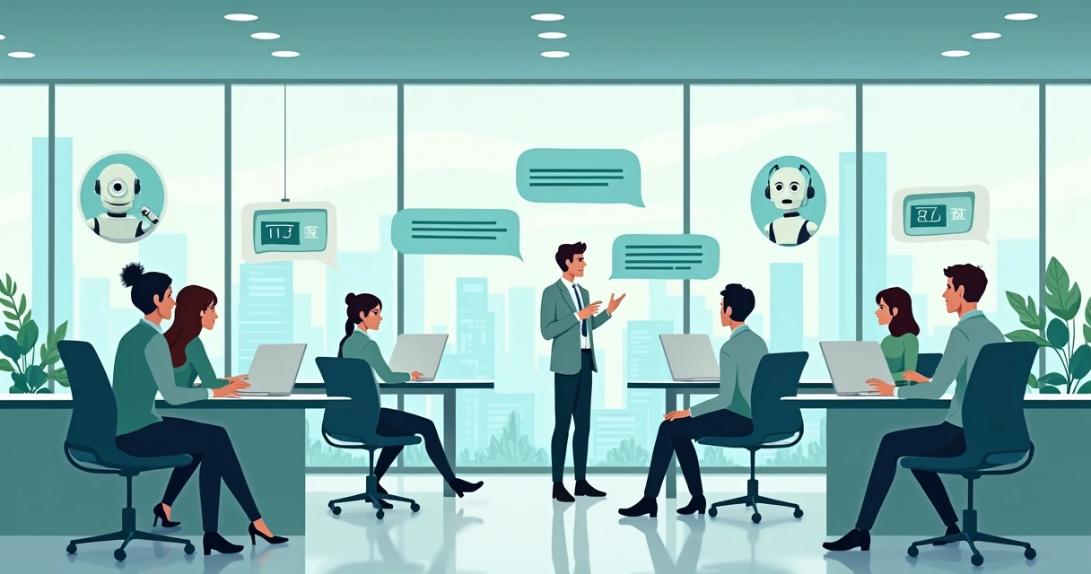 Linha de atendimento automatizada com chatbots e humanos