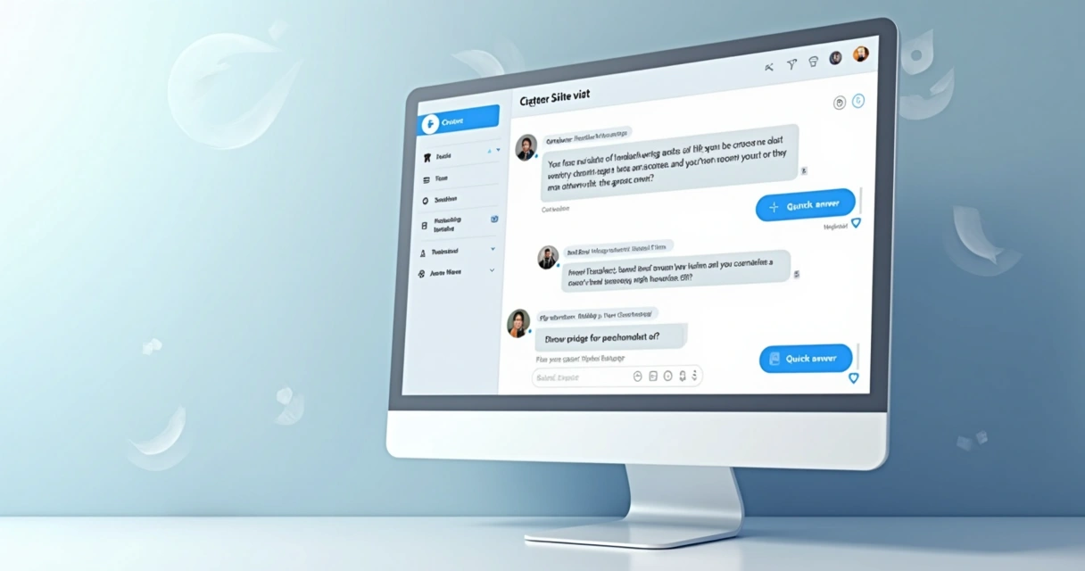 Tela de conversa com mensagens automatizadas para agendamento de visita em site imobiliário 