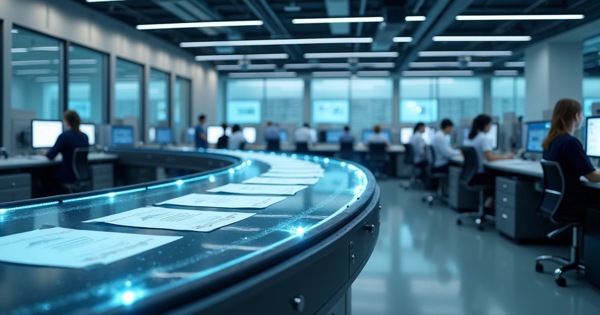 Fluxo automatizado de documentos em escritório digital 