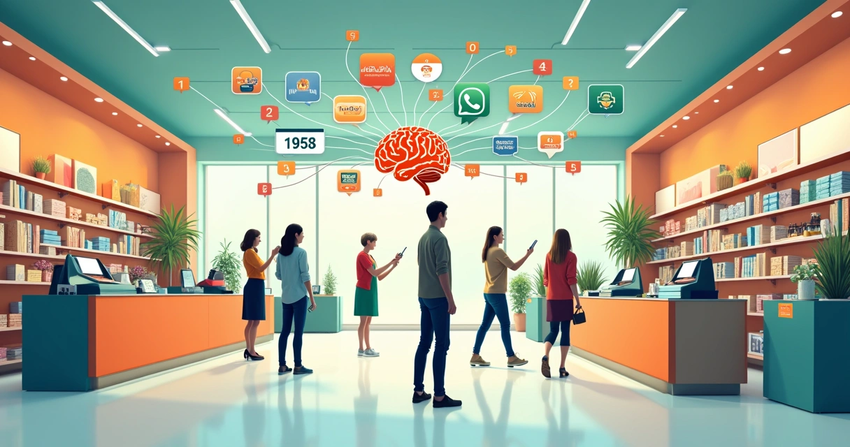 Representação gráfica de fluxo automatizado de campanhas em loja de varejo 