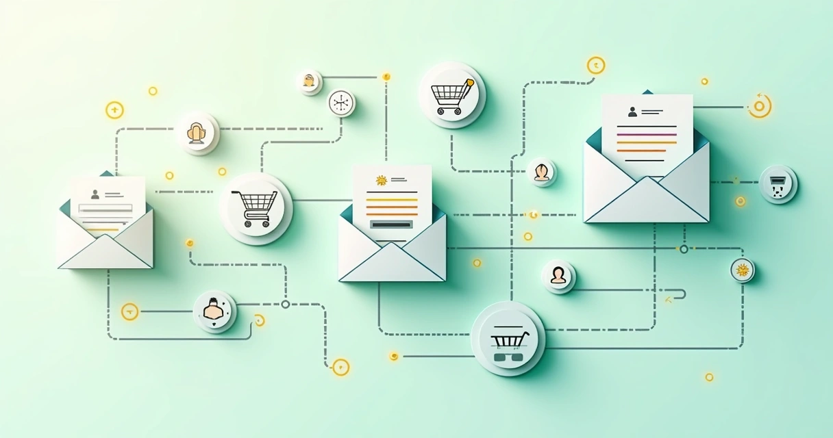 Abandono de carrinho: 10 soluções práticas para e-commerce 3 Fluxo de e-mails automáticos para recuperação de carrinho