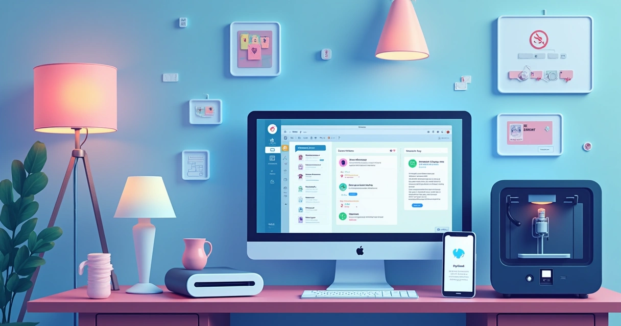 Casa inteligente gerenciada por dispositivos conectados e assistente AI 