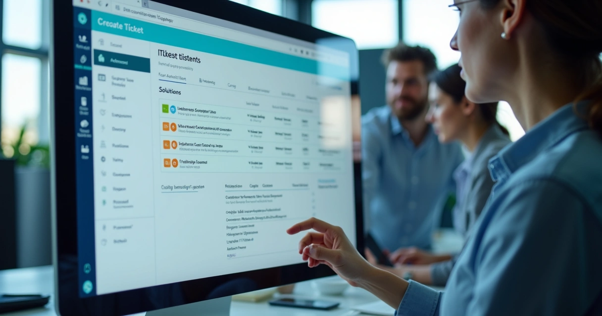 Painel de suporte de TI mostrando fluxo automatizado 