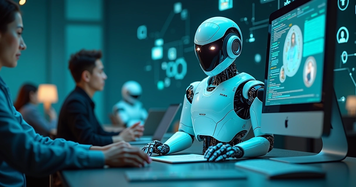 Chatbot inteligente atendendo clientes em vários dispositivos 