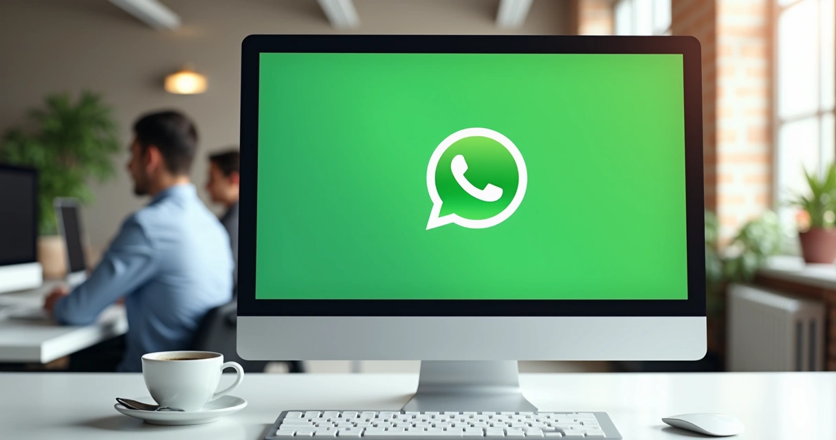 Chatbot representando atendimento de empresa via WhatsApp