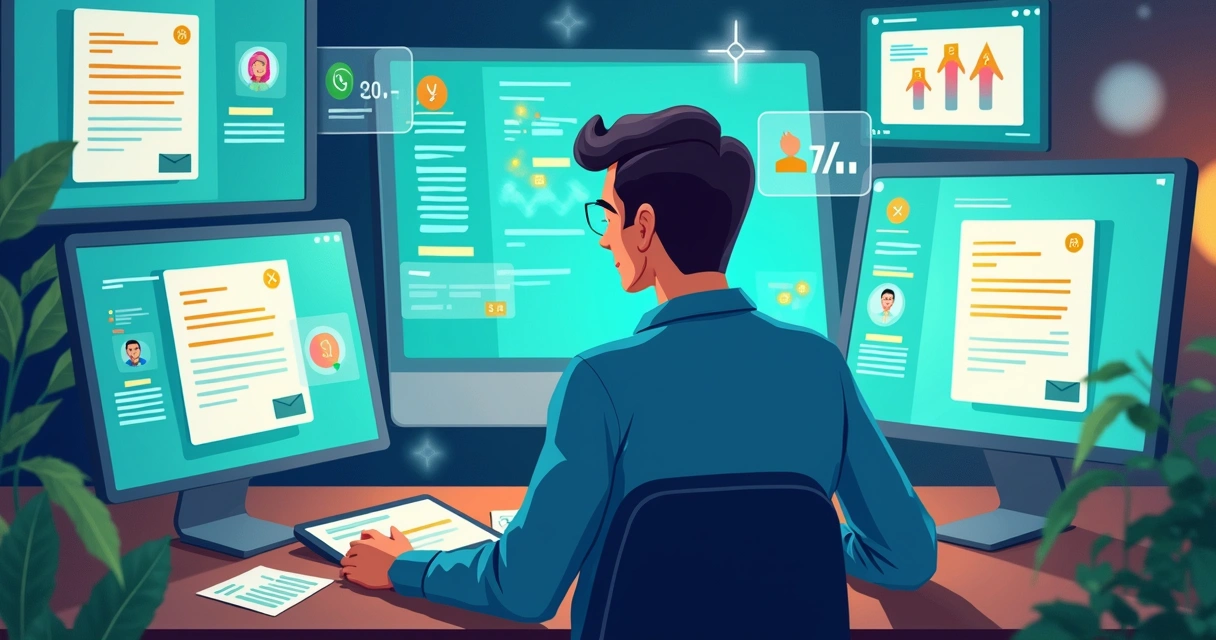Representação de automação financeira em cobranças multicanal 