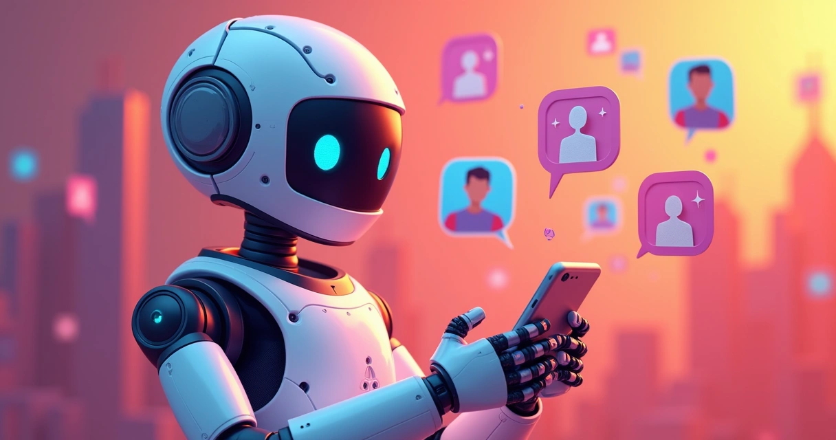 Robô estilizado com seguidores reais no Instagram 