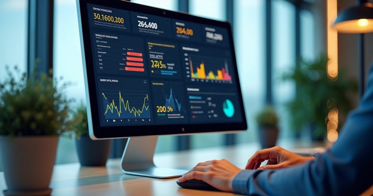 Tela de computador destacando alertas automatizados de compliance fiscal