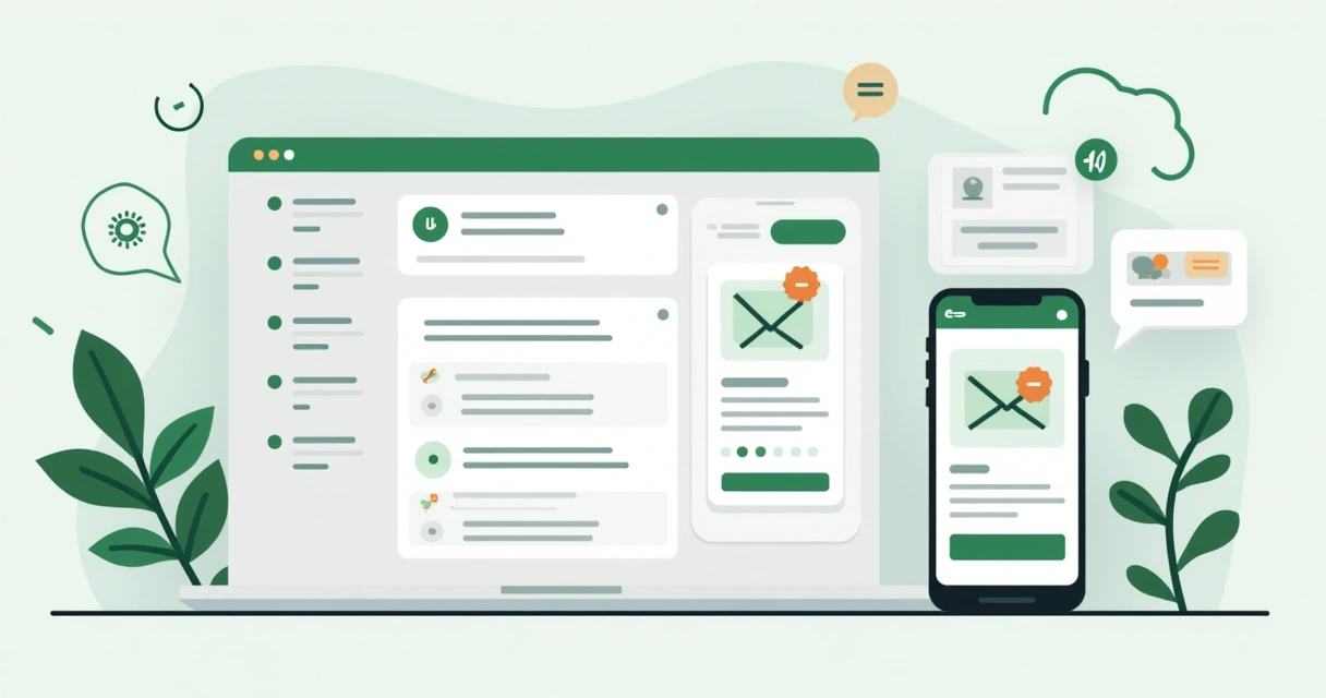 Painel de automação de mensagens com modelos editáveis para clientes 